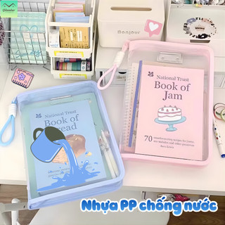 Túi đựng tài liệu nhiều màu sắc, túi xách tay, đẹp mắt và bền chắc, dung tích lớn, trong suốt.