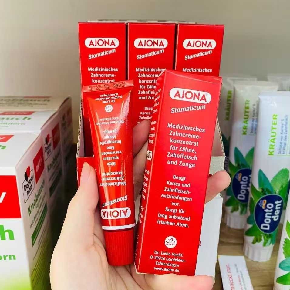 Ajona Kem Đánh Răng Dạng Cô Đặc Ajona Hết Hôi Miệng, Ngừa Viêm Nướu Của Đức 25ml COD