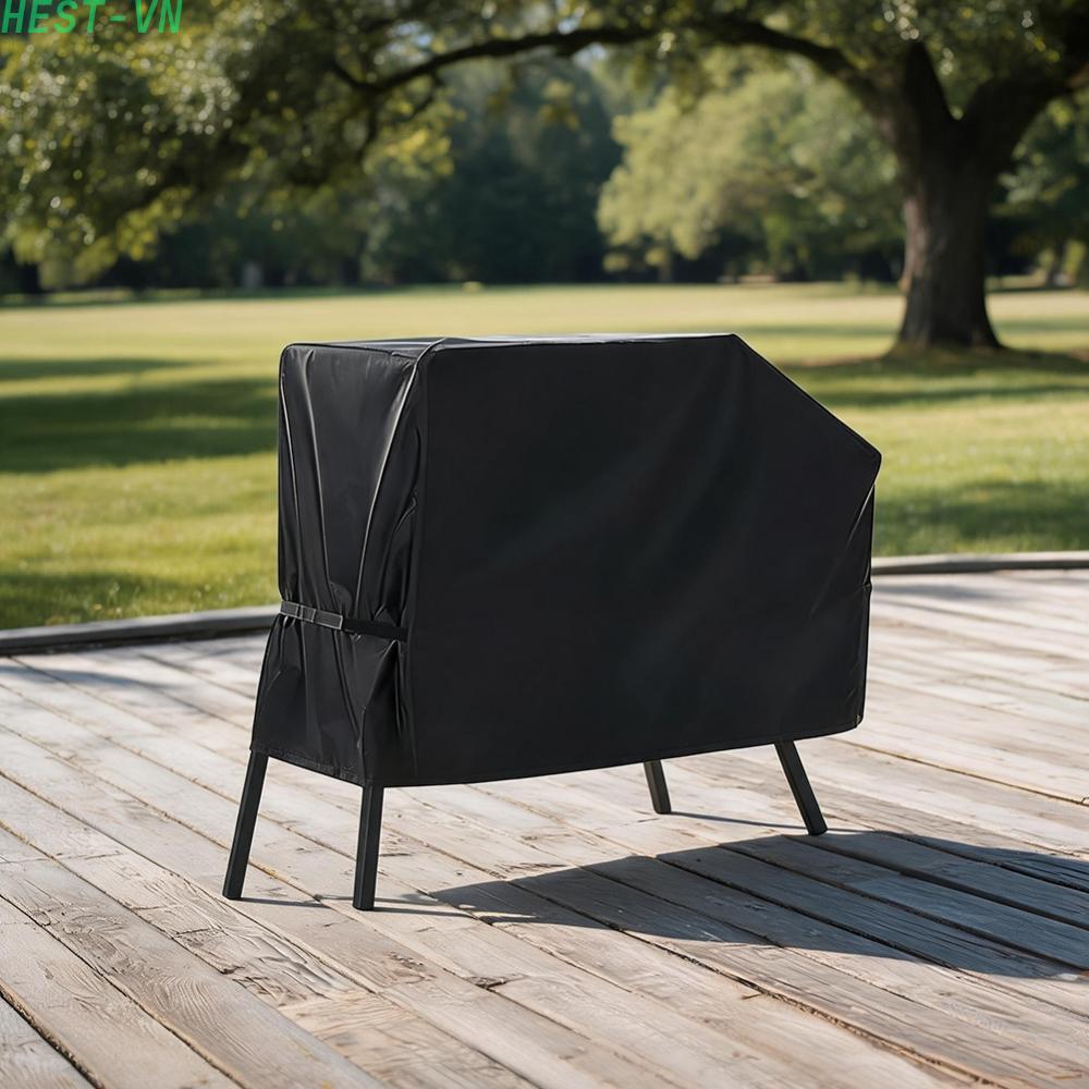 Windproof Grill Cover Fade Resistant Material Secure Fit Design Grill Accessory
