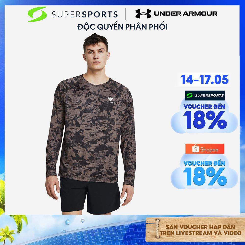 Áo Thun Nam Under Armour Project Rock Isochill - Xám  - 1383218-176