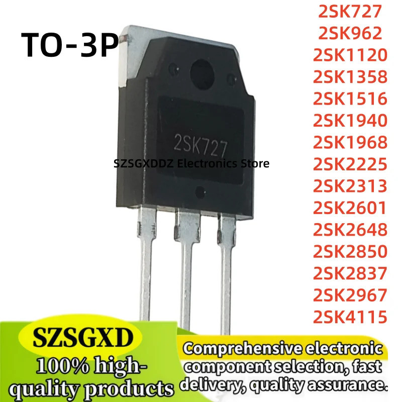 5 Chiếc 2SK727 K962 K1120 K1358 K1516 K1940 K1968 K2225 K2313 K2601 K2648 K2850 K2837 K2967 K4115 2S