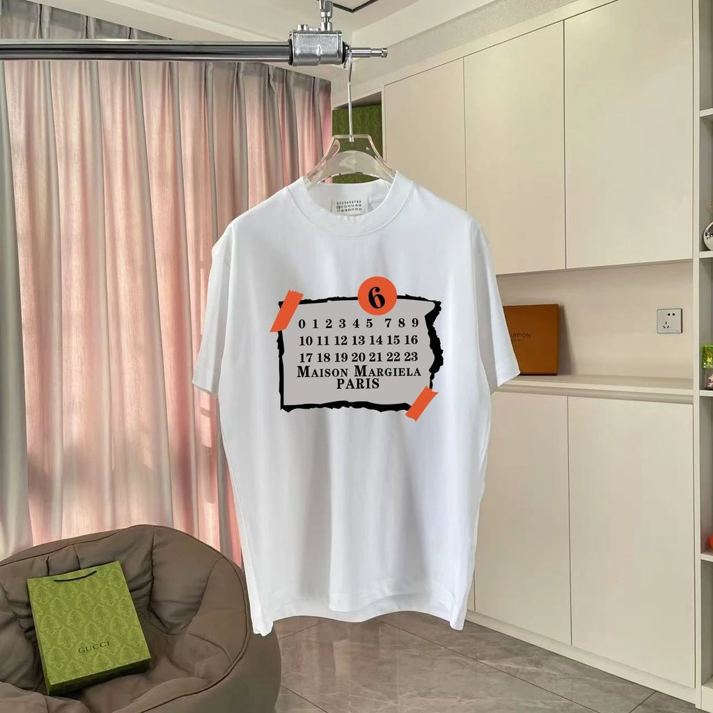 Maison Margiela / Maison Margiela 2026 Áo thun ngắn tay cổ tròn phong cách cặp đôi Phong cách nam Tí
