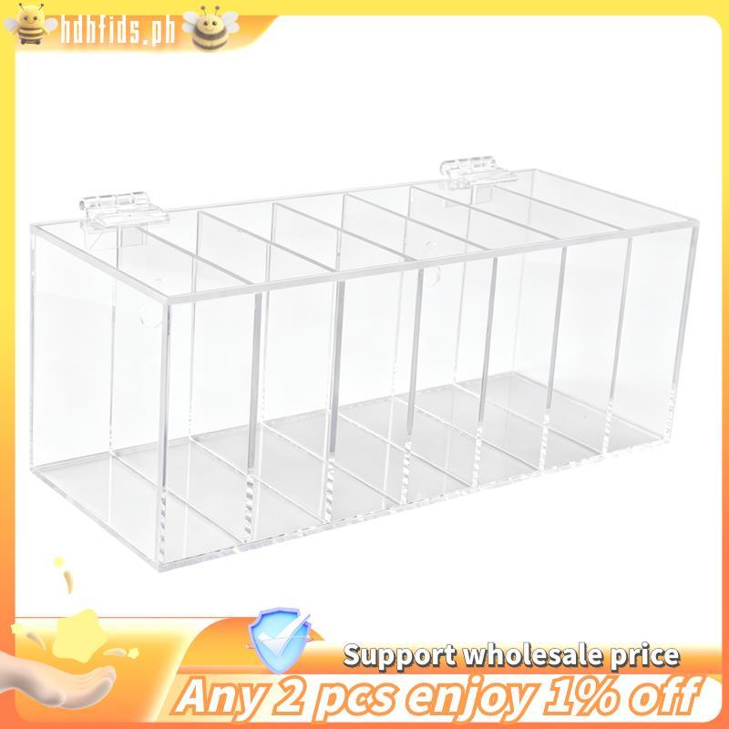 -Acrylic Day of the Week Covered Label Dispenser 7-Slot Dispenser Day of Wall Mount Sticker Roll Dis