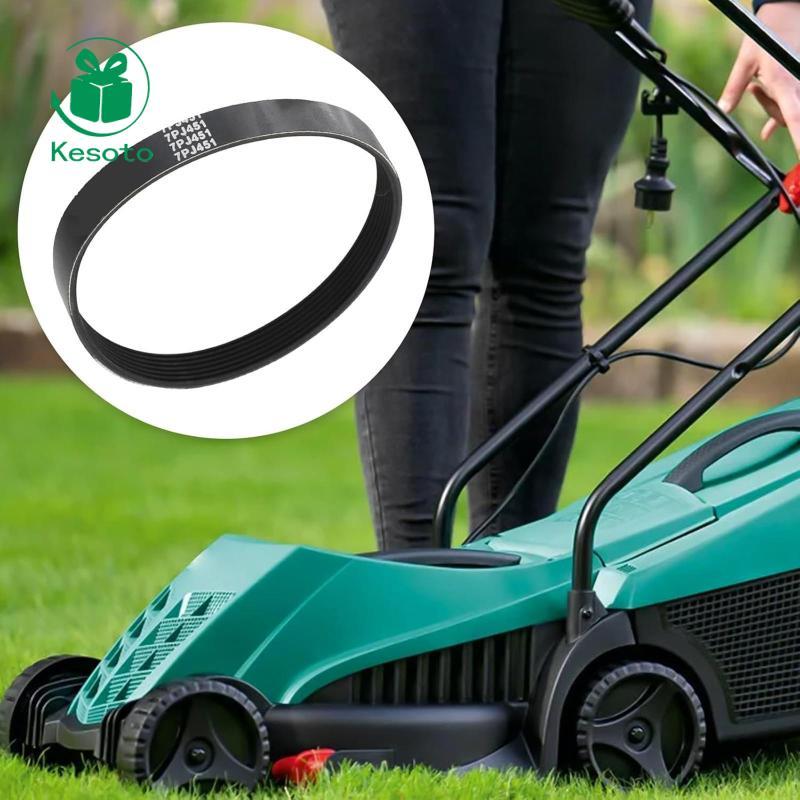 [Ehoyoxa] Đai truyền động máy cắt cỏ 7PJ451 Thiết kế gân chính xác Thay thế cao su màu đen cho 320 b