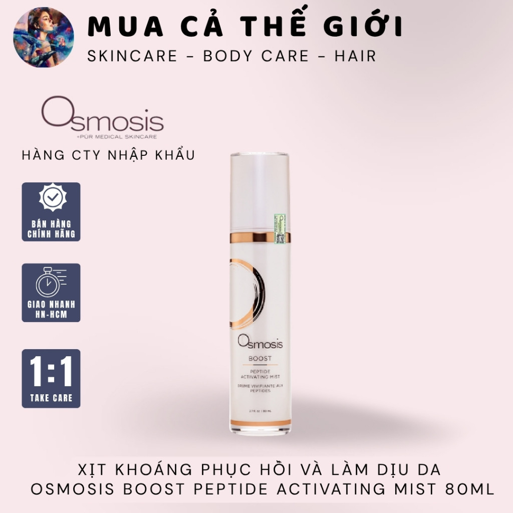 [HÀNG CÔNG TY] Xịt Khoáng Phục Hồi Và Làm Dịu Da Osmosis Boost Peptide Activating Mist 80ml