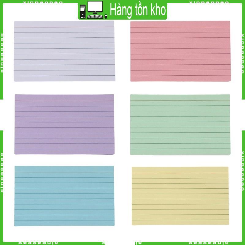 Thẻ ghi chú XI 50 tờ 3x5 inch, thẻ chỉ số kẻ dòng rộng, dùng học tập ghi chú
