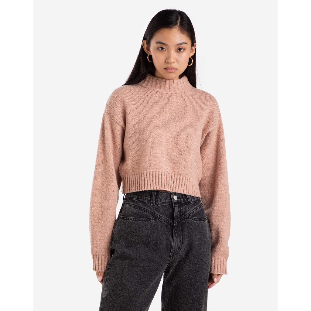 SZ L - Áo len màu be nâu hàng Gloria Jeans xuất xịn cho nữ