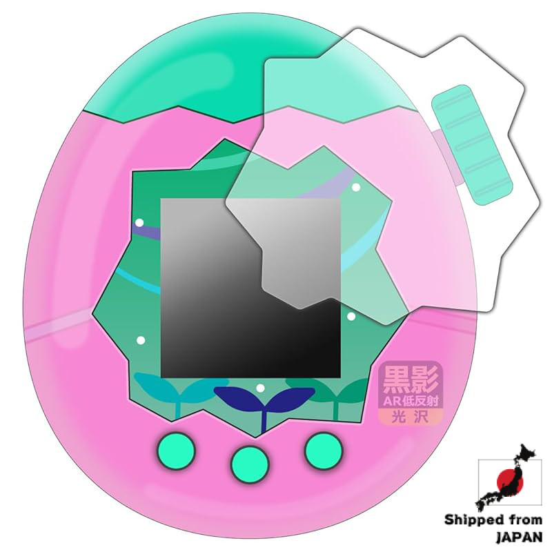 PDA Workshop Tamagotchi Paradise Compatible Black Shadow [AR Low Reflection/Glossy] Protective Film 