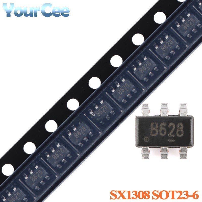 100 Cái / 5 Chiếc SX1308 1308 B628 SOT23-6 Bước Lên Tăng Cường Chip SMD IC Mạch Tích Hợp