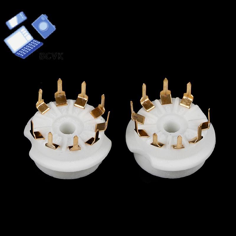 [BCVK] 1 Đế van ổ cắm ống gốm 9pin mạ vàng cho 12AX7 12AU7 ECC83 tốt