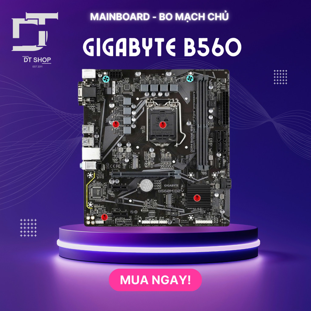 Mainboard Gigabyte H310 / B360 / B460 / B560 | Socket 1151 1200 | Hỗ Trợ Intel Gen 8–11 | DTTechShop