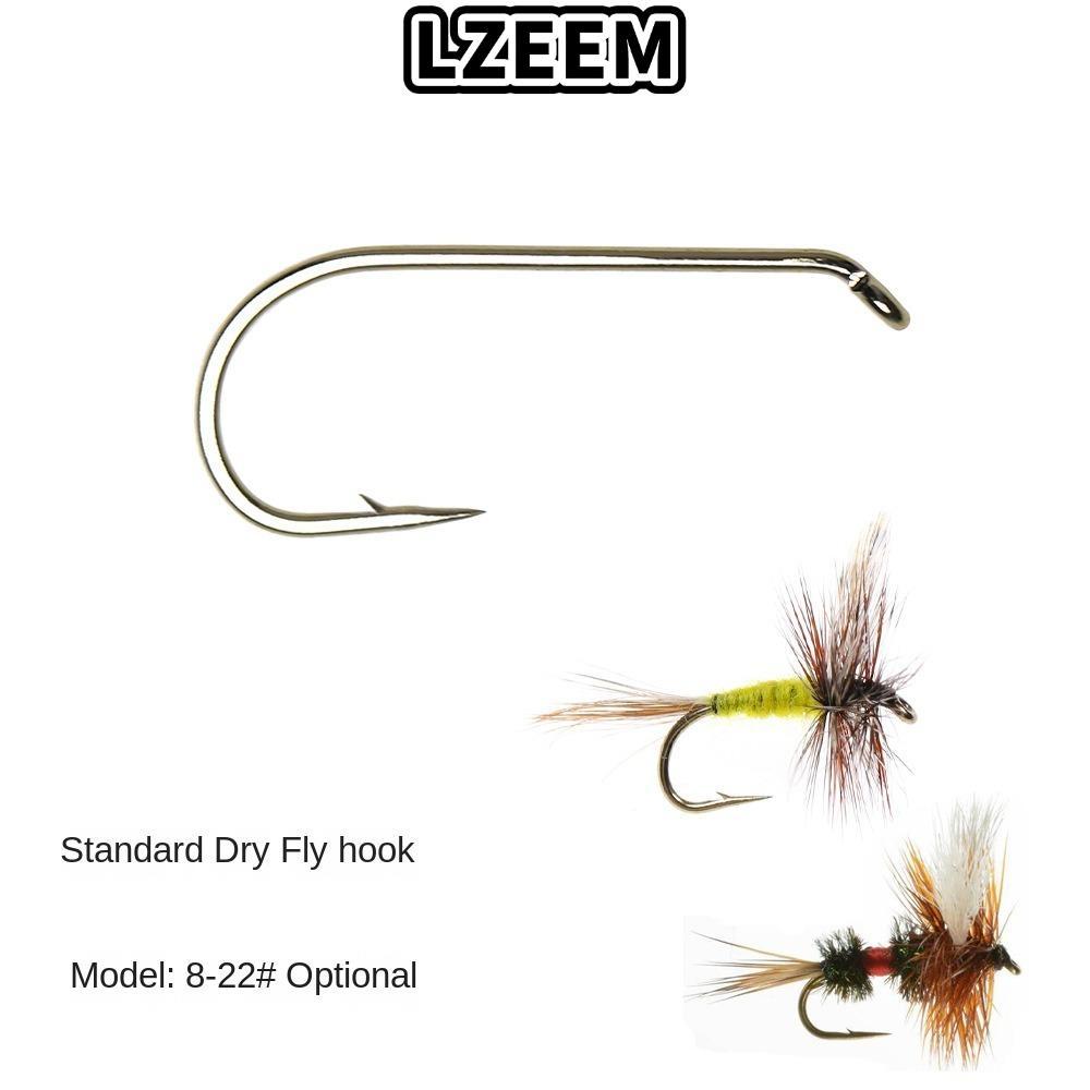 LZEEM Long Shank Fly Fish Hook, 8 # -22 # Wire Fly Tying Hook, 2024 Tiêu Chuẩn Nymph Long Shank Fly 