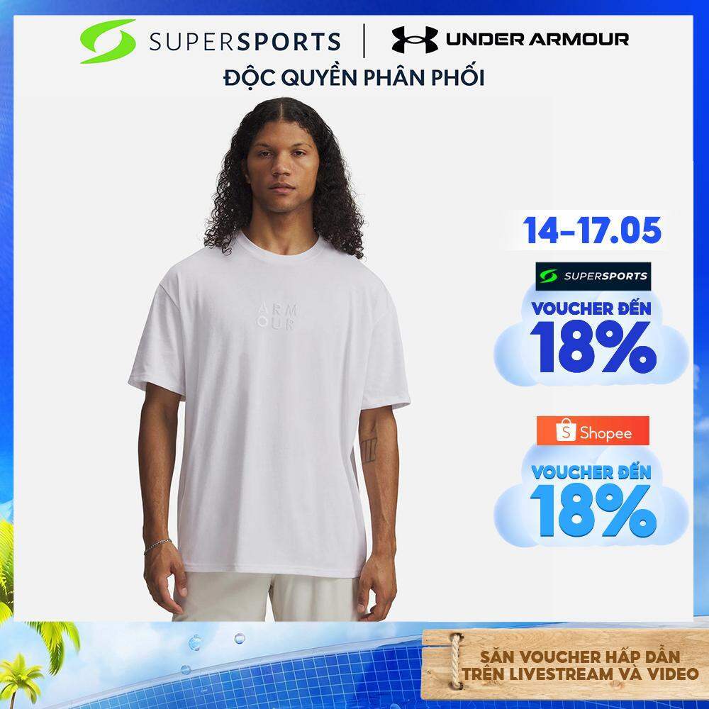 Áo Thun Tay Ngắn Nam Under Armour Armour Wordmark Heavyweight - 6005614-100