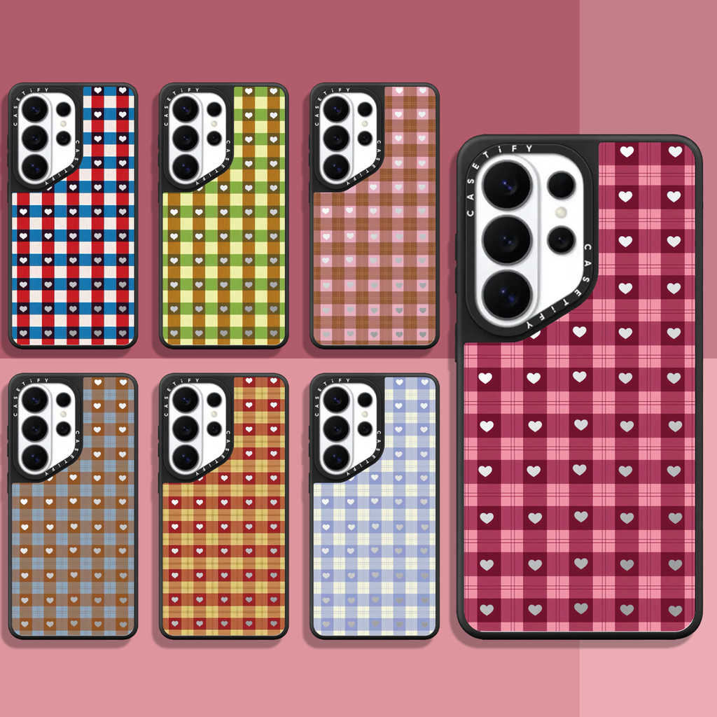Casetify kẻ sọc trái tim Samsung ❈ ❈ ❈ ❈ ❈ Samsung Galaxy S26Ultra