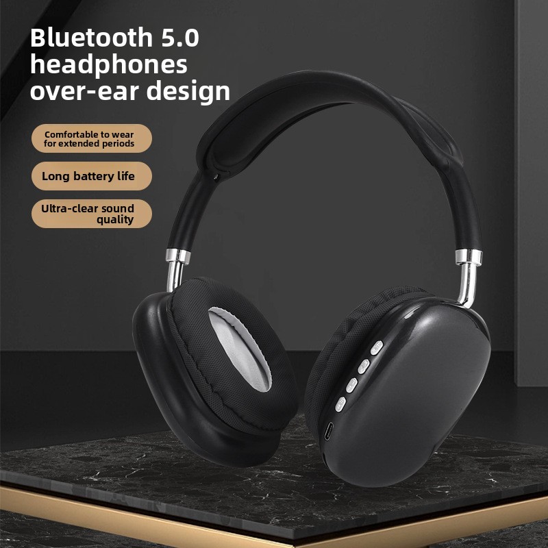 Tai nghe Bluetooth P9 Điện thoại di động Over-Ear Bass nặng Không dây thể thao chơi game Tai nghe ph
