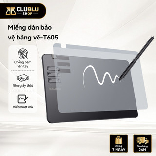 CLUBLU Miếng Dán Can Ke Bảng Vẽ T605 Trong Suốt Bảo Vệ Màn Hình Chống Trầy Xước