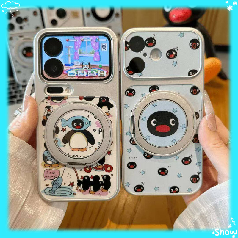Dành Cho Graffiti Penguin Xiaomi 17 / Redmi Note14 Pro Ốp Điện Thoại Xiaomi 17 ProMax / 14 Giá Đỡ Si
