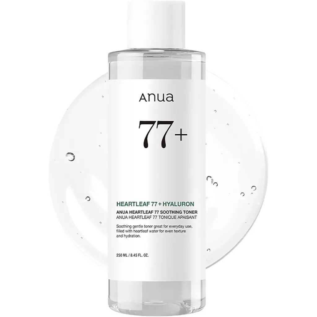 Nước Hoa Hồng Anua 77% Diếp Cá – Toner Cân Bằng Dầu, Hỗ Trợ Chăm Sóc Da Mụn 250ml-AU1
