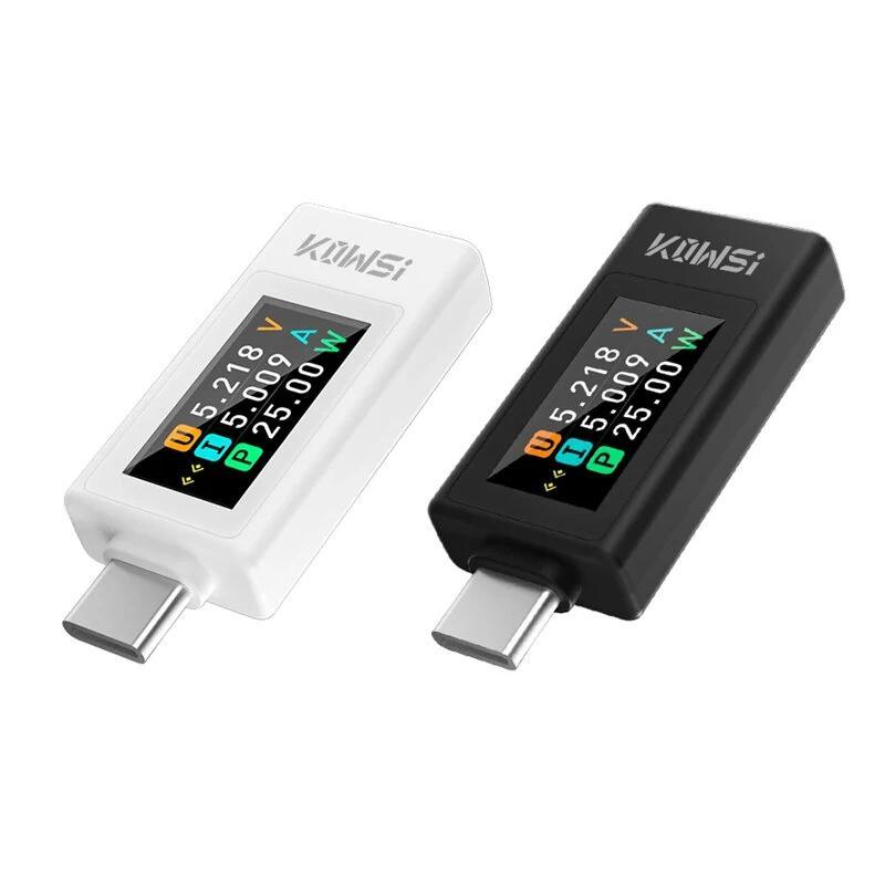 Máy kiểm tra Type-C KEWEISI KWS-1902L 4-30V 0-8A Đồng hồ đo công suất USB Màn hình sạc nhanh Thử ngh