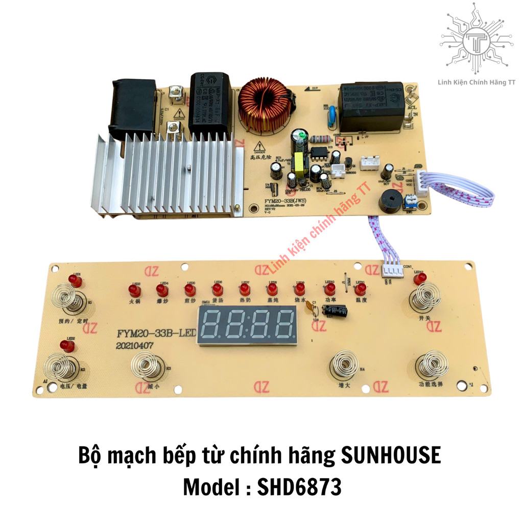 Mạch nguồn bếp từ sunhouse SHD6873 chính hãng