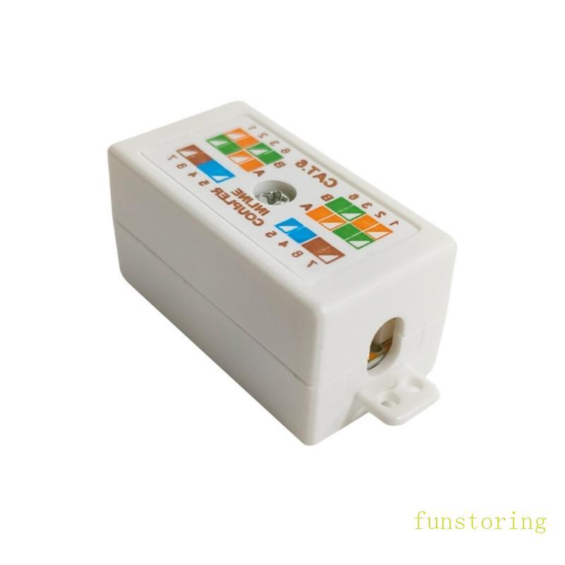 FUN Cổng Keystone Mount Box Cat6 RJ45 Cổng Keystone Coupler Joiner cho Cat6 Ethernet