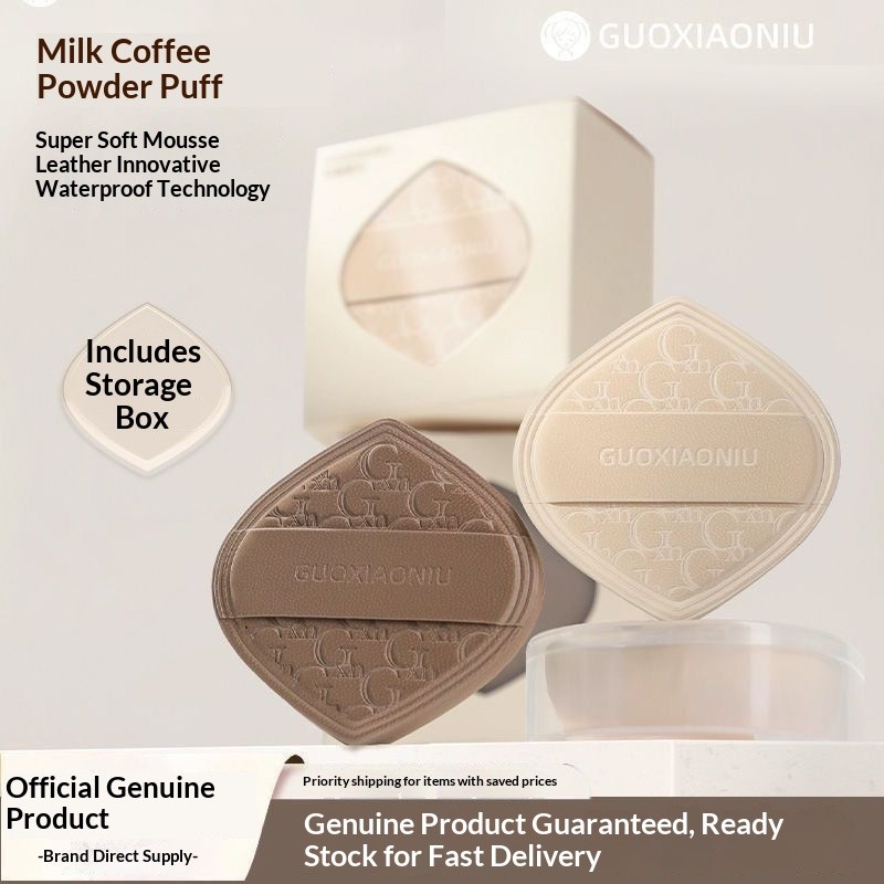 Guo Xiaoniu Sữa Cà Phê Puff Cushion Marshmallow Siêu Mềm Thoải Mái Nền Chất Lỏng Trang Điểm Đặc Biệt