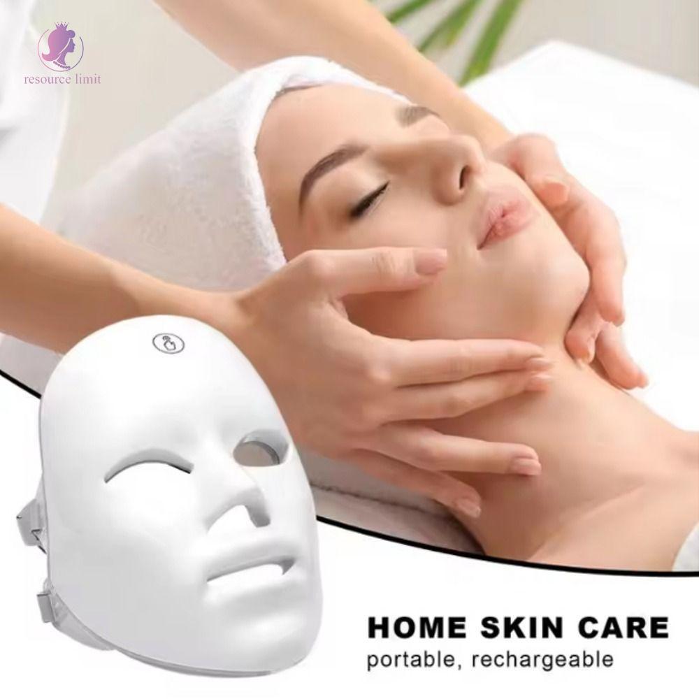 RESOURCE LIMIT Photon Facial LED Mask, Mặt nạ LED sạc không dây, Dụng cụ sử dụng tại nhà Di động chu