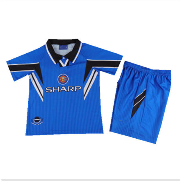 Áo thể thao trẻ em MU retro, kiểu dángclassic từ năm 1996-1998, size 16-28.