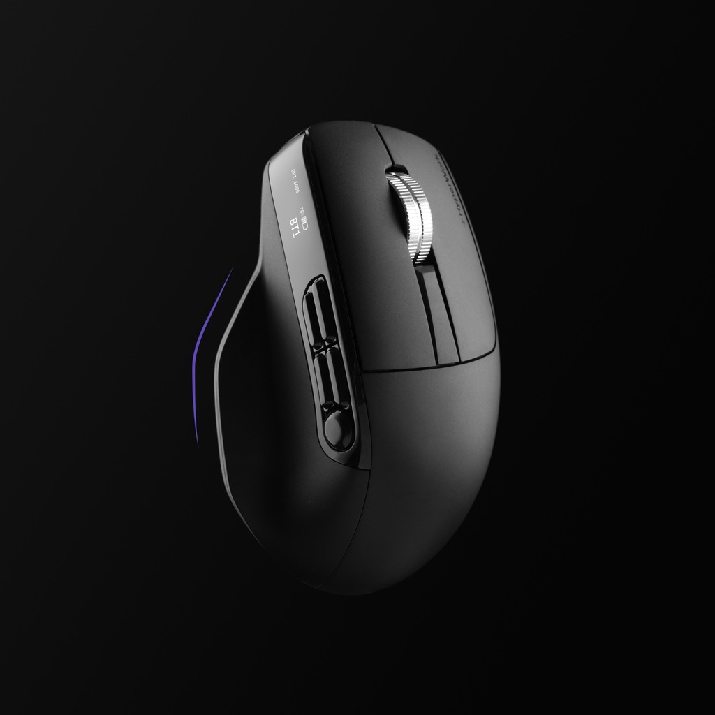 Chuột không dây HyperWork Macro MS02 (Thiết kế công thái học, Tích hợp màn hình, Switch Silent) | BigBuy360 - bigbuy360.vn