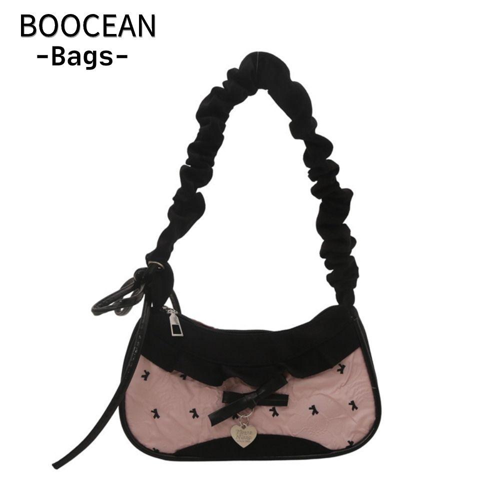 Túi Đeo Vai BOOCEAN, Túi Nách Nữ Mềm Mại Nhiều Màu, Túi Xách Da PU Vải Túi Xách Nữ Bé Gái