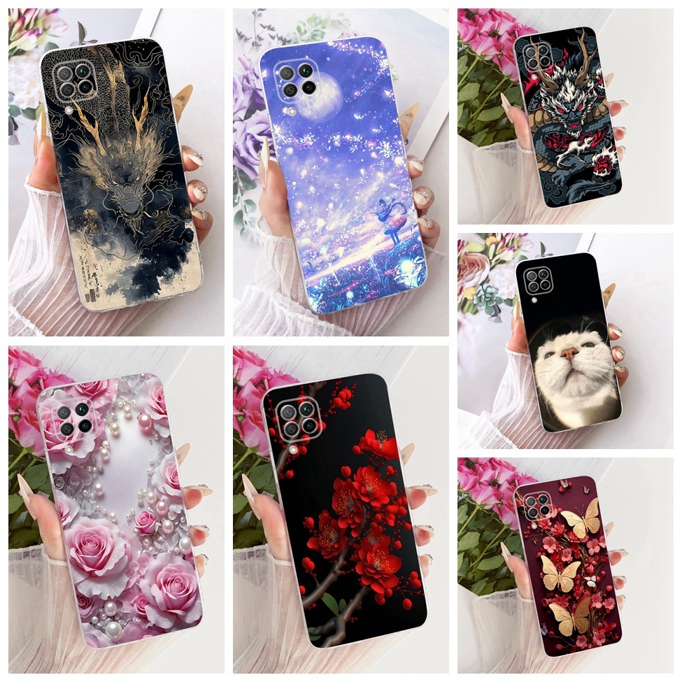 Ốp lưng trong suốt Huawei Nova 7i hình con mèo dễ thương hình con bướm sơn ngộ nghĩnh Vỏ Huawei JNY-