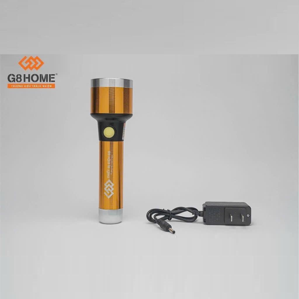 ĐÈN PIN THÂN NHÔM CAO CẤP G8 HOME G8-570 SIÊU SÁNG, ĐẦ ĐỦ PHỤ KIỆN