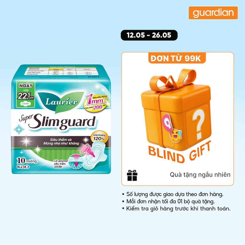 Băng Vệ Sinh Siêu Mỏng 22,5Cm Laurier 10 Miếng