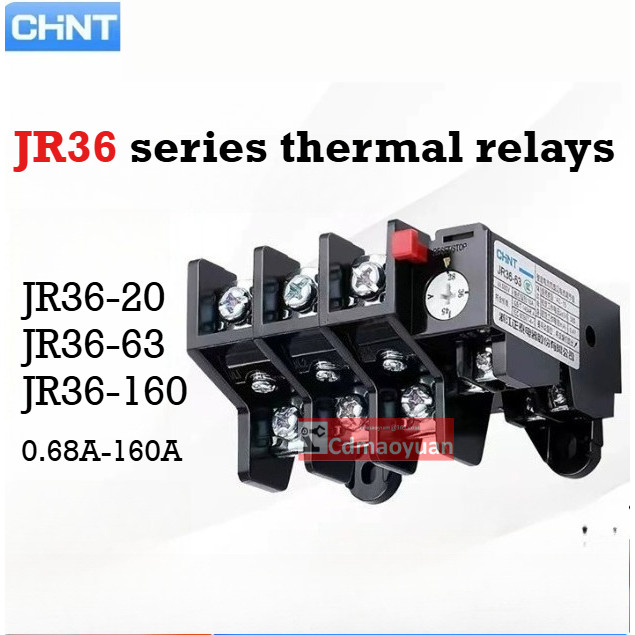 Chnt Nhiệt Quá Tải Rơle Nhiệt Độ Quá Tải Bảo Vệ JR36-20 Bảo Vệ Nhiệt JR36-63 JR36-160