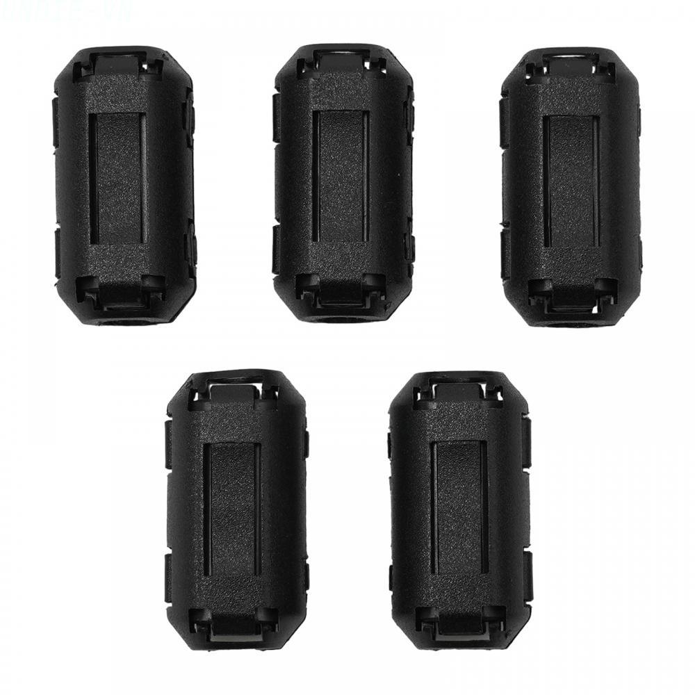 UNDIE❤️5 Toroidal Core Ferrite Beads Clip Choke EMI RFI Noise Filter Clip Cable Black