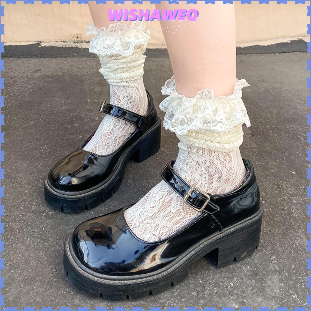 Tất ren WISHAWEO, Tất JK Sweet Lolita JK, Tất lưới mùa hè thoáng khí