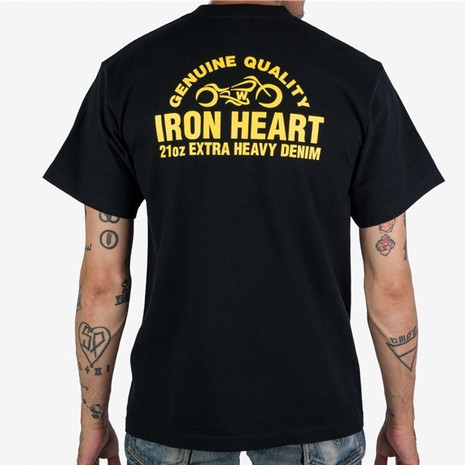 Áo thun Cotton ngắn tay hợp thời trang in hình IRON HEART có sẵn