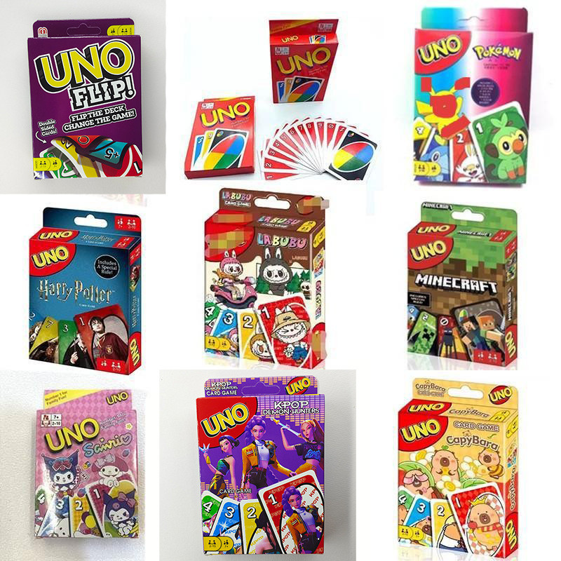 UNO Solitaire UNO Chơi Thẻ Uno Trò Chơi Bảng Solitaire Hoạt Hình Cổ Điển Nhiều Người Chơi Tiệc Chơi 