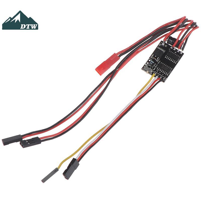 DTW Hai Chiều Hai Chiều Chải Esc 2s-3s Lipo 5a Esc Điều Khiển Tốc Độ Cho Rc Model Thể Thao