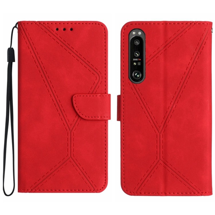 Hàng sẵn có Khâu Vỏ điện thoại da dập nổi cho Sony Xperia 1 III / Sony Xperia 1 IV / Sony Xperia 1 V