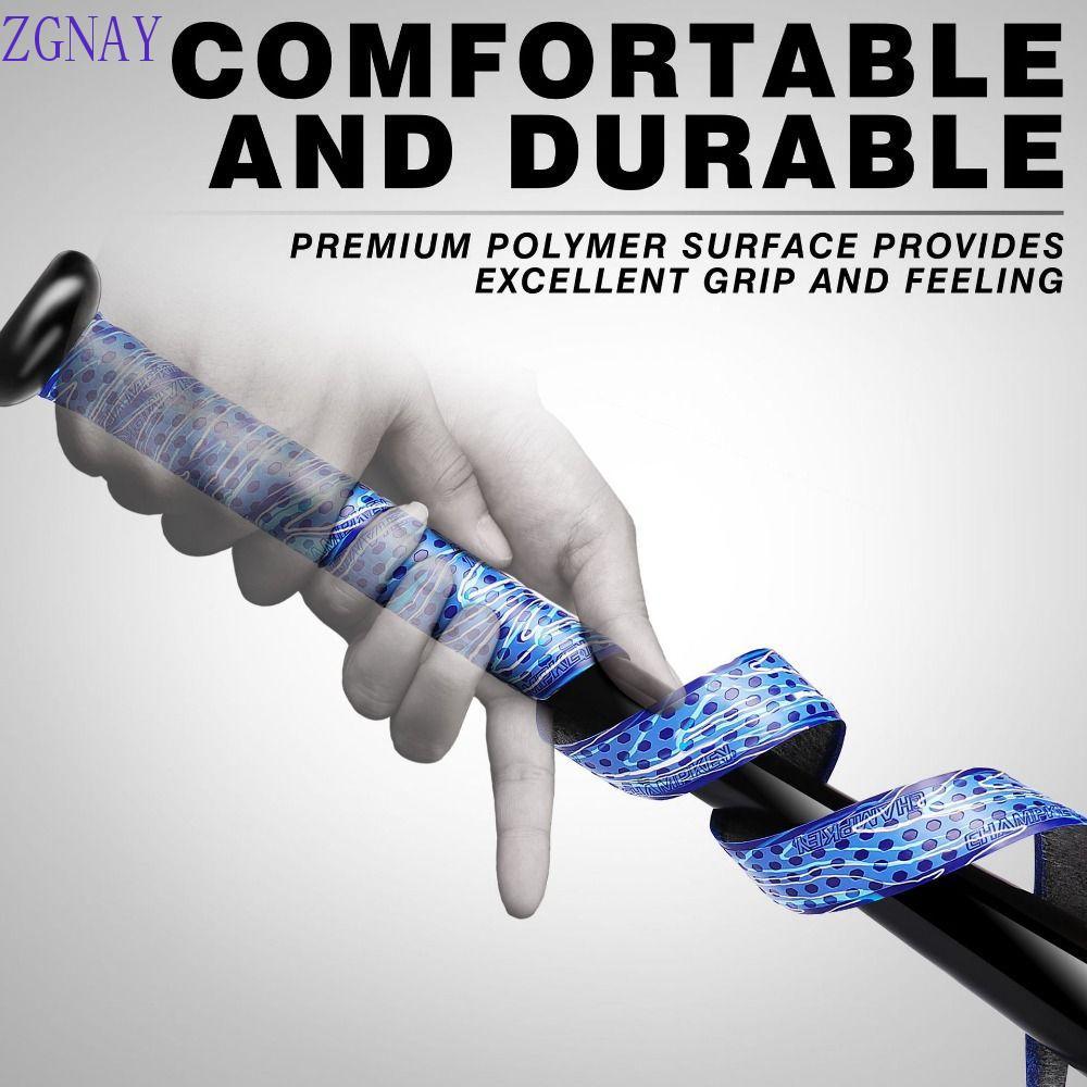 ZGNAY Bat Grip Tape, PU Sọc Dry Feel Baseball Sweatband Tape, Dumbbel Bảo Vệ Chống Mài Mòn Raquete T