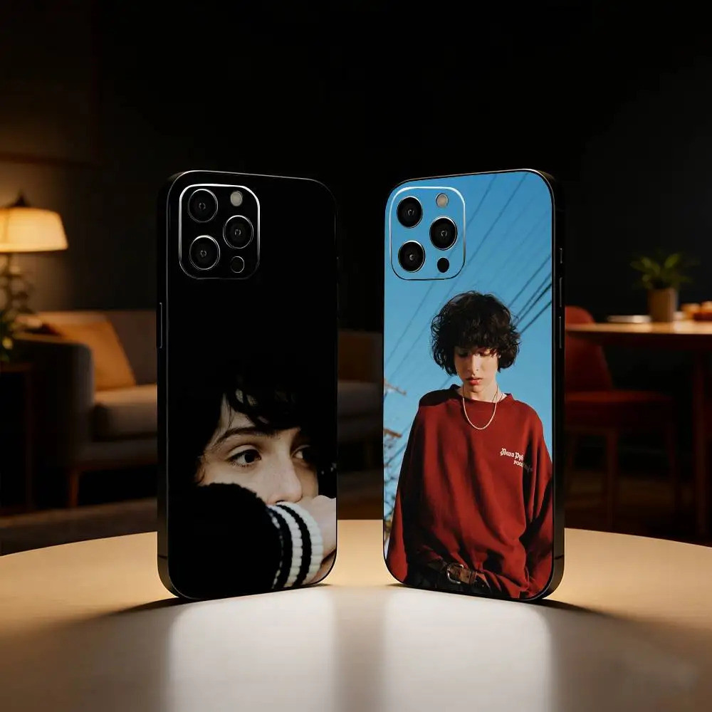 TP-1 Finn W-Wolfhard Ốp Lưng Điện Thoại iPhone17,16,15,14,13,12 Plus, Max Mềm Silicone Đen Cover