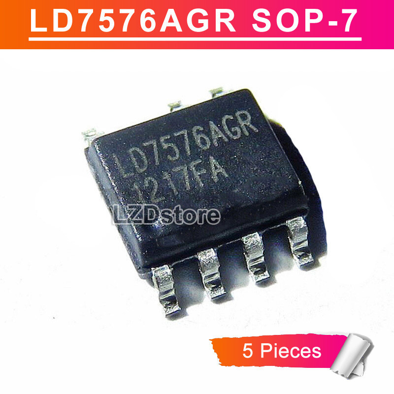 5 Chiếc LD7576AGR SOP-7 L07576AGR SOP7 LD7576 SOP SMD LCD Quản Lý Nguồn Chip IC Mới Ban Đầu