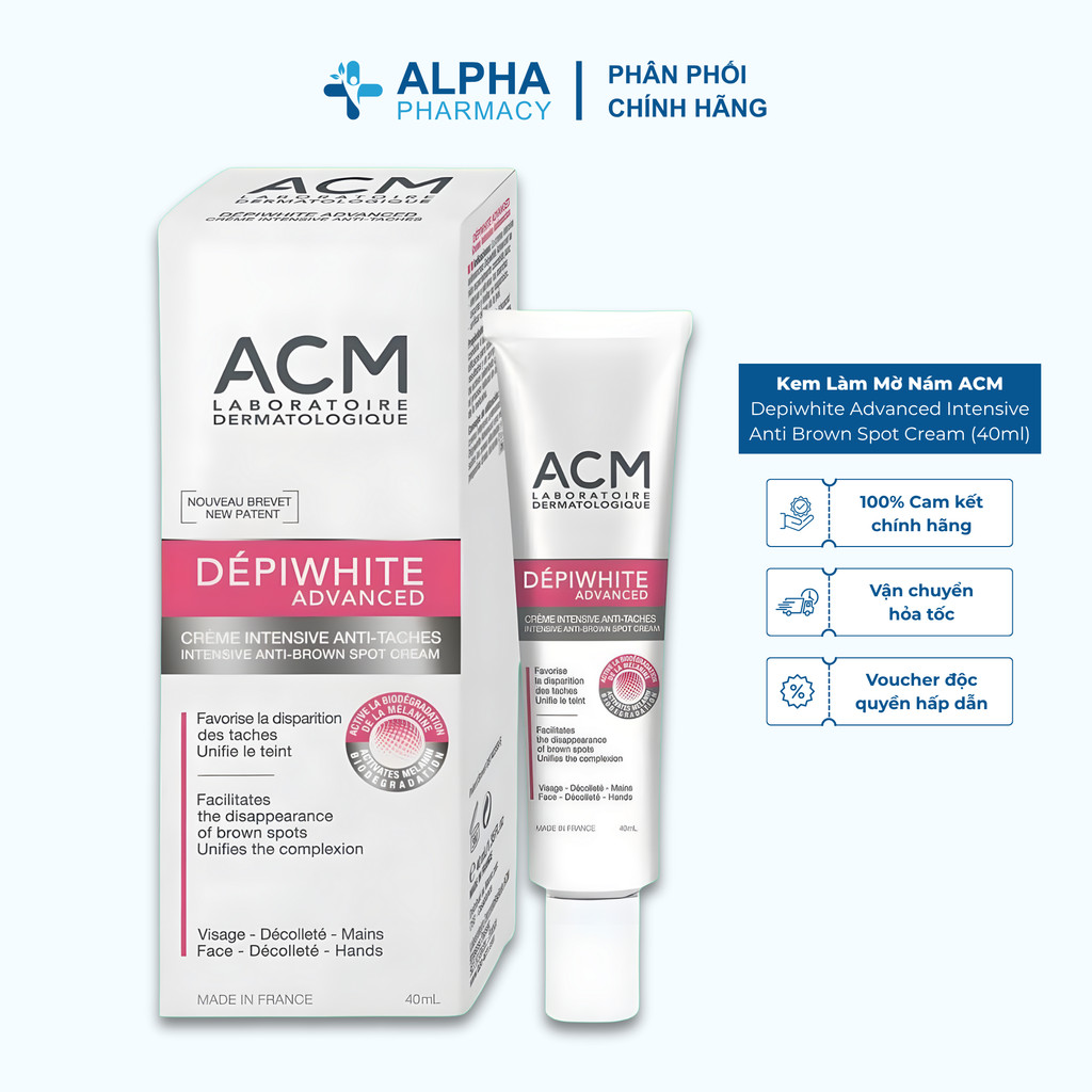 Kem Làm Mờ Nám Sạm Tàn Nhang ACM Laboratoire Depiwhite Advanced Intensive Anti Brown Spot Cream - 40