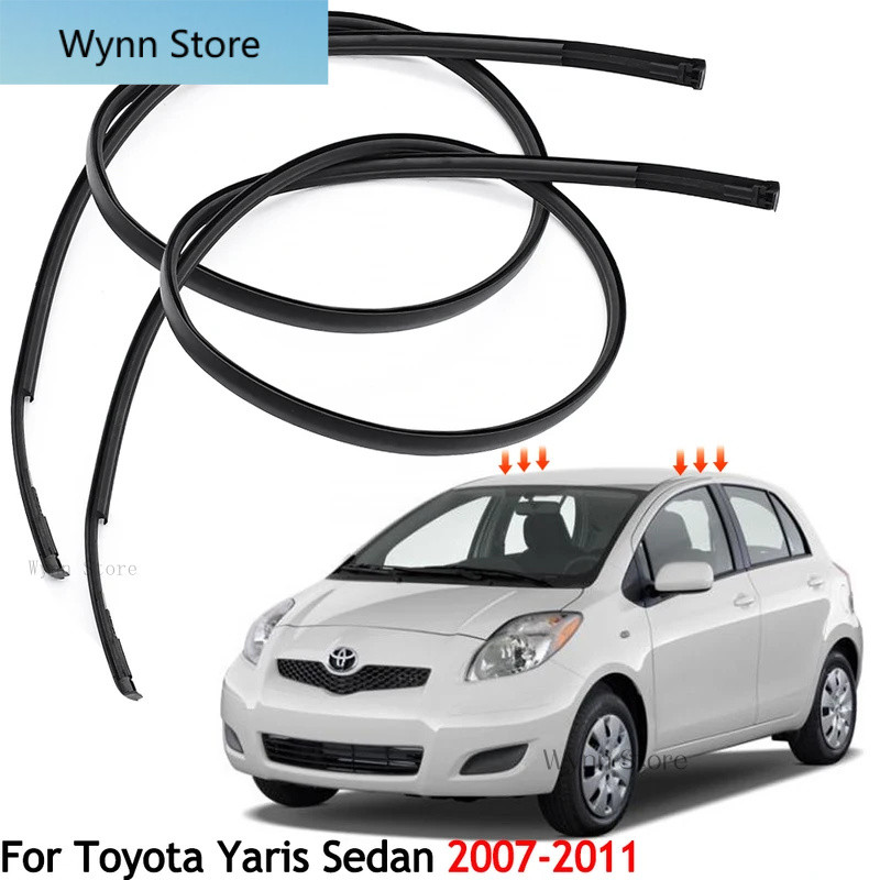 Mới 2 Mái Nhỏ Giọt Đúc Viền Cho Xe Toyota Yaris Sedan 2007 2008 2009 2010 2011 Thay Thế 75551-52160 