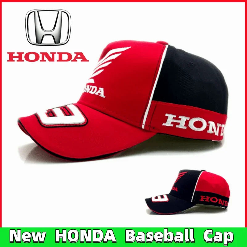 HONDA 93 Mũ Bóng Chày Mũ Chống Nắng Ngoài Trời Mùa Hè Mũ Thể Thao Thêu Nam Nữ Mũ Bóng Chày Cho Xe Ho