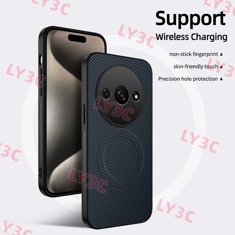 Dành Cho Redmi A3 Pro A3X A4 Ốp Điện Thoại Chống Sốc Sang Trọng Cho Redmi A4 Ốp Lưng Silicon Sợi Car
