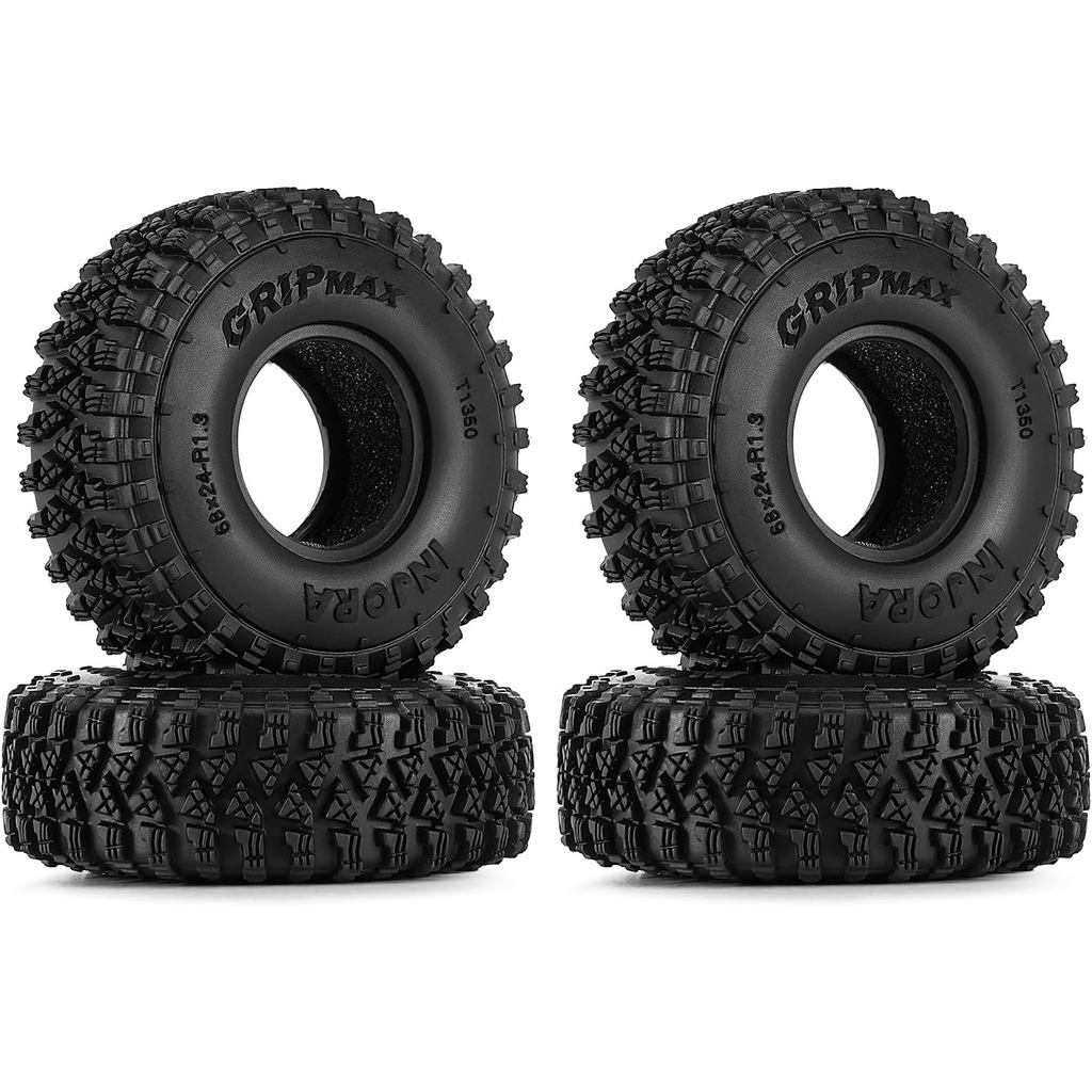 INJORA S4 1.3 "68 * 24mm Lốp cho TRX4M SCX24 1 / 18 1 / 24 RC Xe Bánh Xích Nâng Cấp (T1350)
