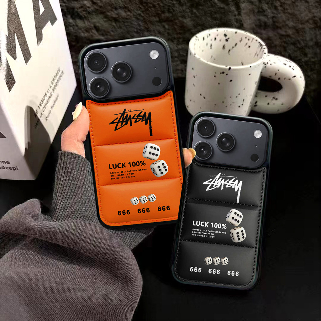 Street Classic STU * * * * Vỏ điện thoại hình xúc xắc màu cam Thích hợp cho iPhone 17 Pro-Max 16prom