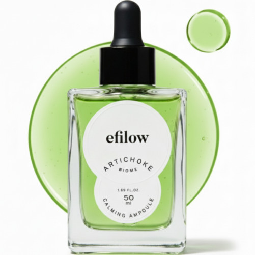 [Clear Skin Secret] Efilow Artichoke Calming Ampoule 50ml | Công thức Biome để cân bằng & Khả năng p